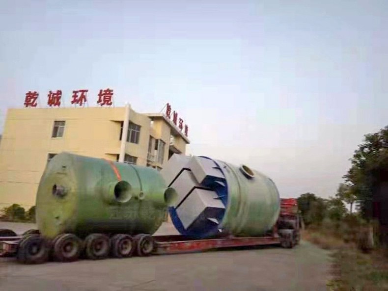 智能一體化預制泵站發貨現場